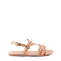 Simou All Italian Leather Aravel Greek Sandal Classic Natural