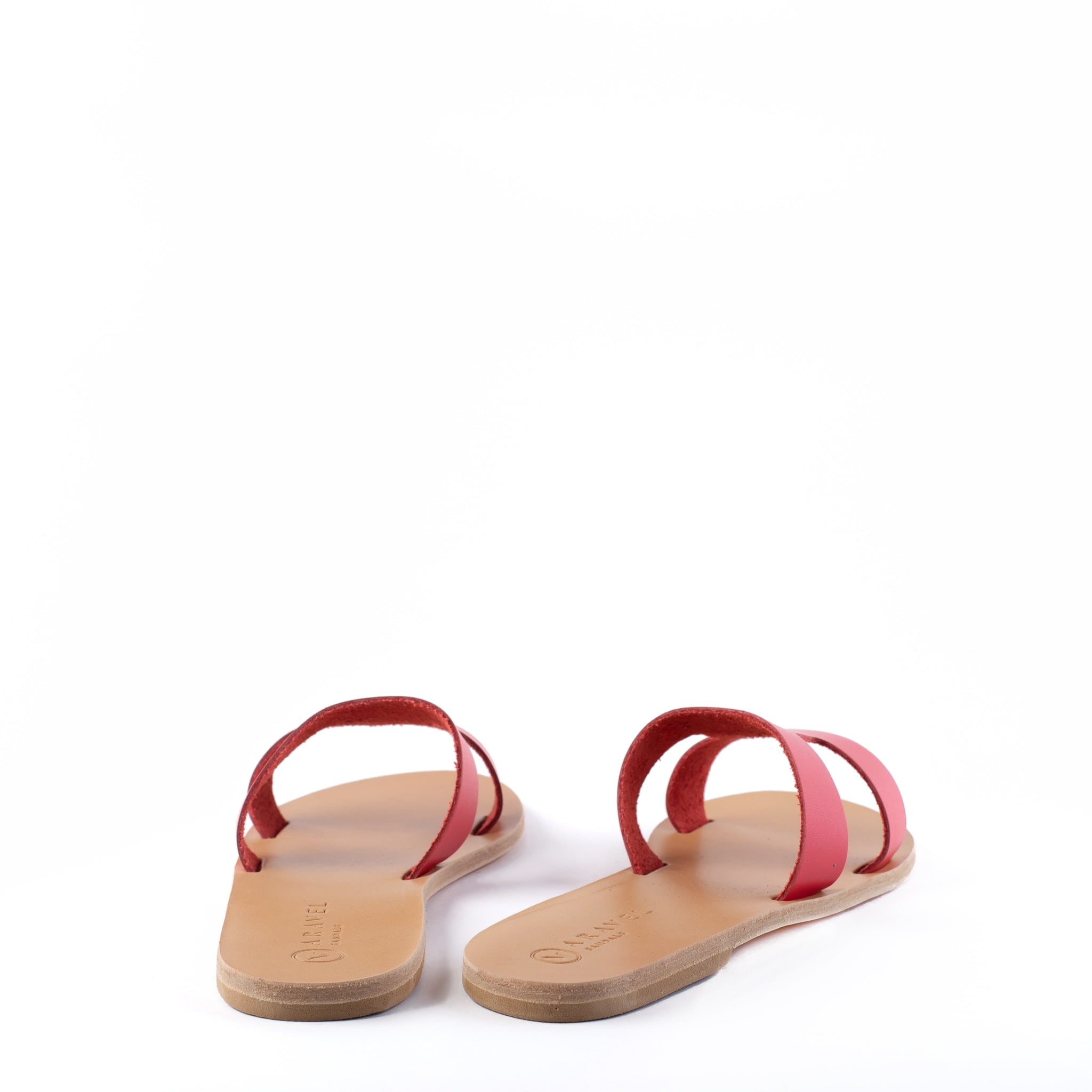 Sotira Slide Sandal Classic Aravel’s All Nappa Leather Red