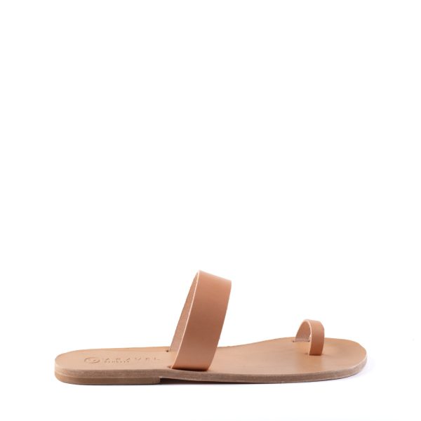 Orinis Slide Handcrafted Classic Aravel Slip On Sandal Natural
