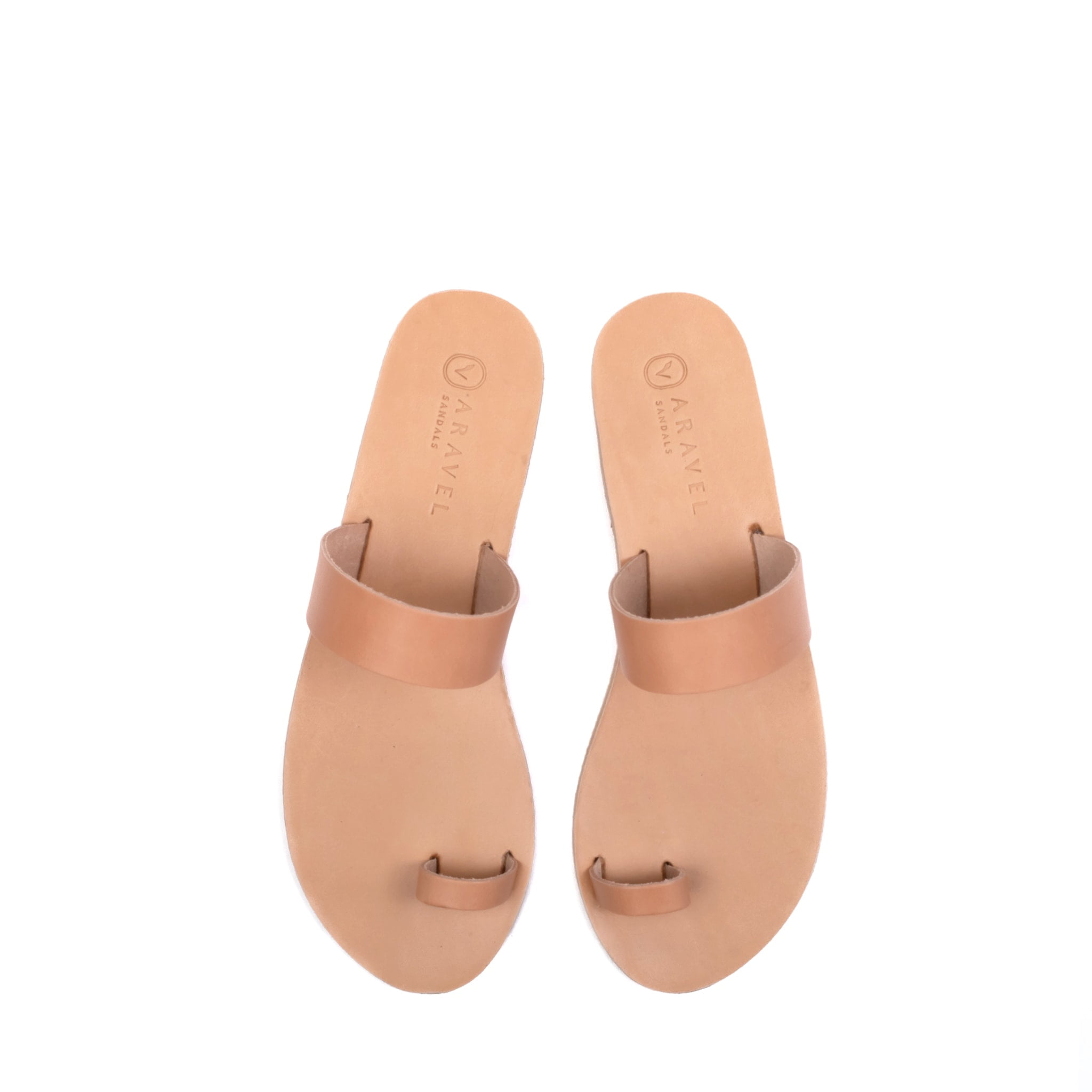 Orinis Slide Handcrafted Classic Aravel Slip On Sandal Natural
