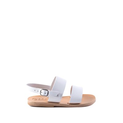 Moni All Italian Leather Designer Aravel Kids Sandal White