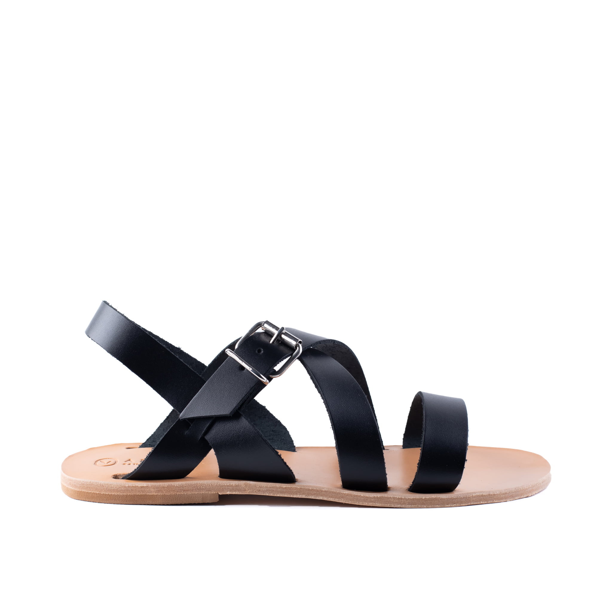 Italian Leather Toe Loop Greek Sandal | Espadrille