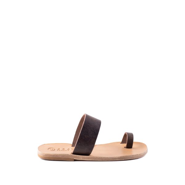 Shop Terenzo Brown Mix Italian Leather Sandals